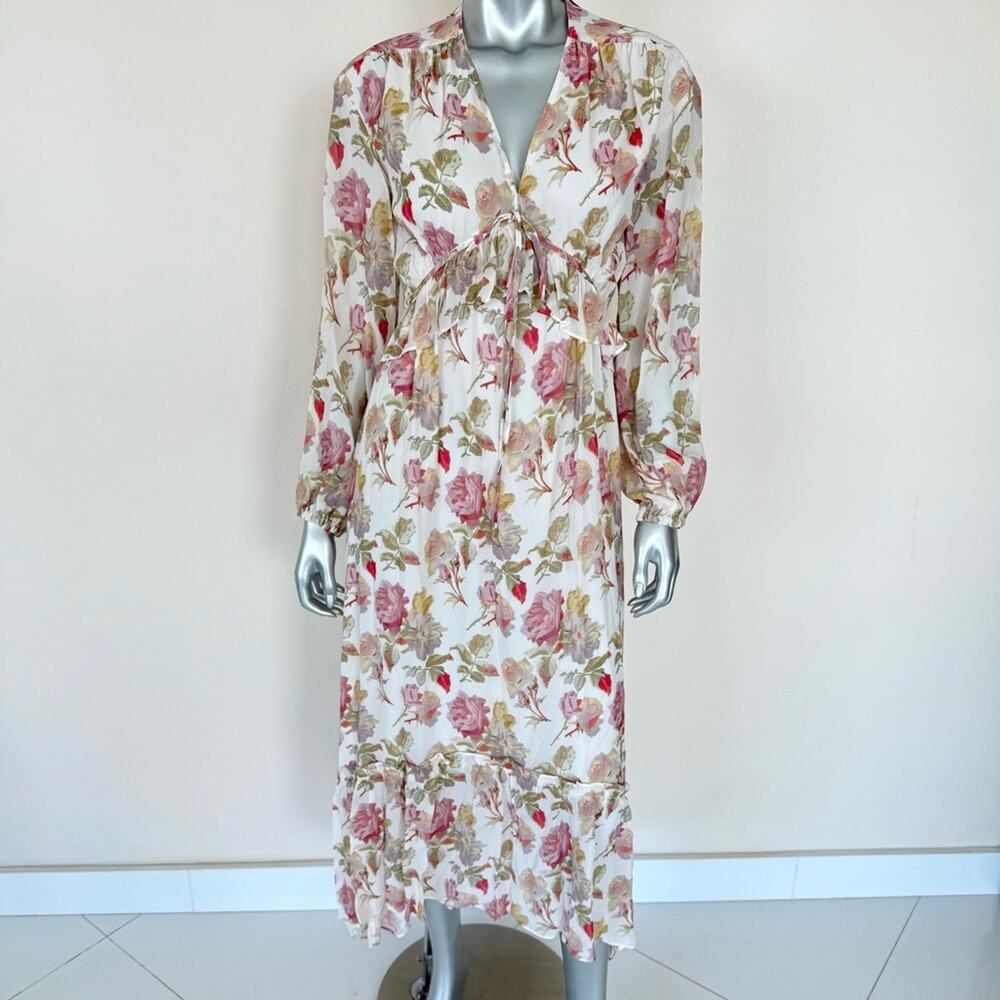 NWT!!! The Kooples women maxi silk dress size 0 or S Retail 715$